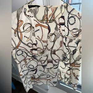 Zara crepe shirt, perfect for an office outfit